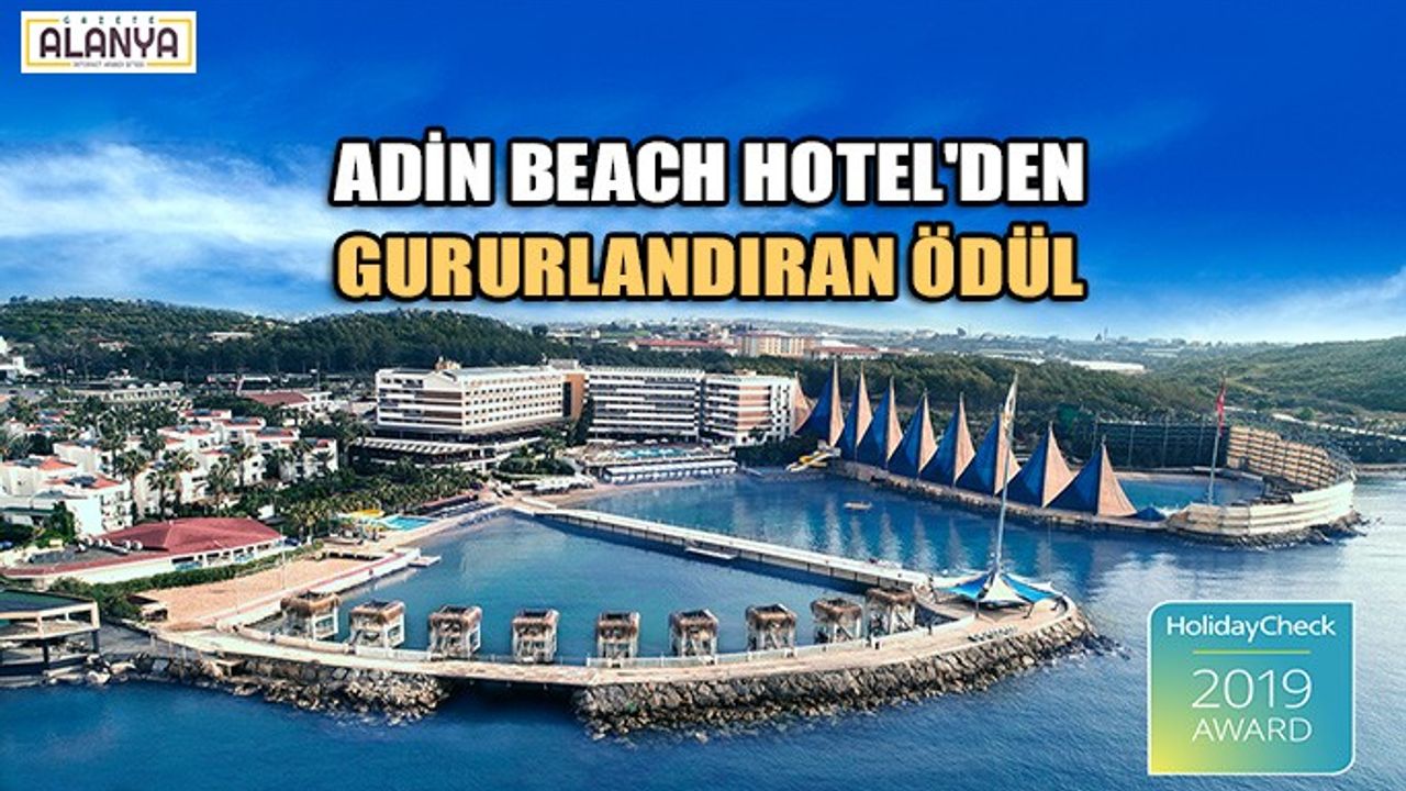 Adin Beach Hotel'den gururlandıran ödül