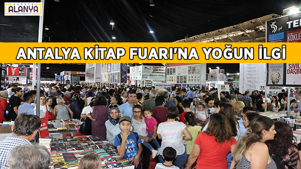 Antalya Kitap Fuarı'na yoğun ilgi