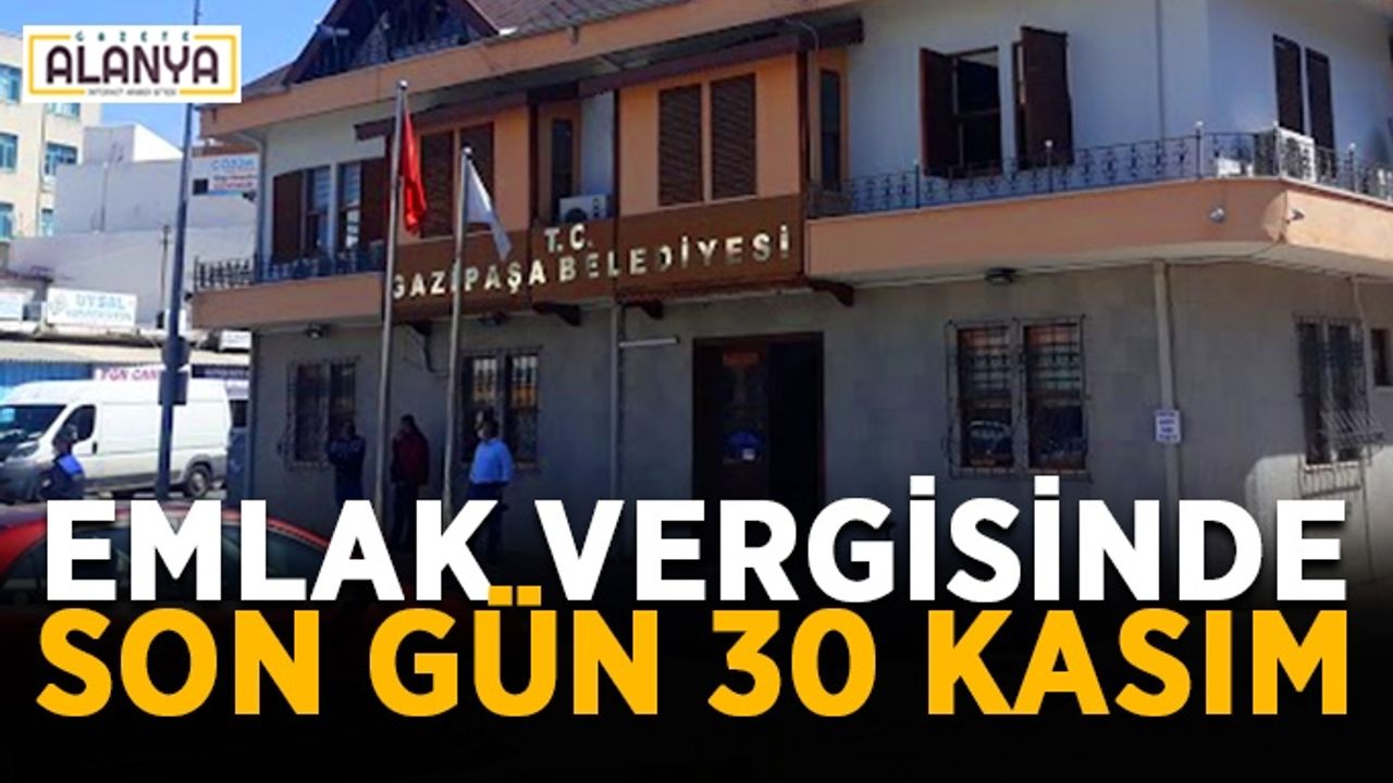 Emlak vergisinde son gün 30 Kasım
