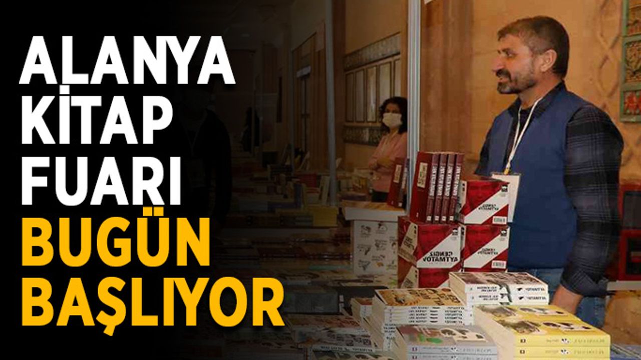 4. Alanya Kitap Fuarı bugün başlıyor