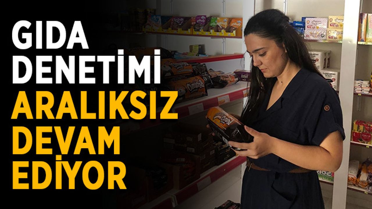 Gıda denetimi aralıksız devam ediyor