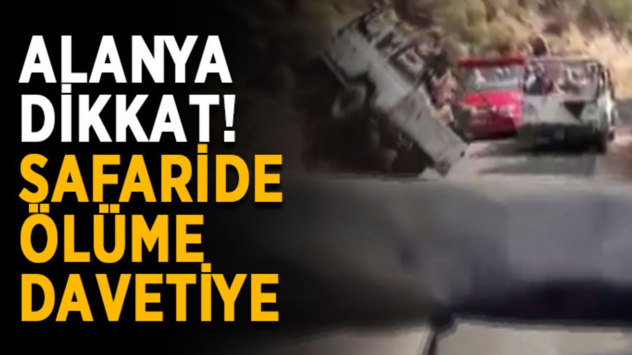Yok böyle safari kazası! Turistler cipin altında