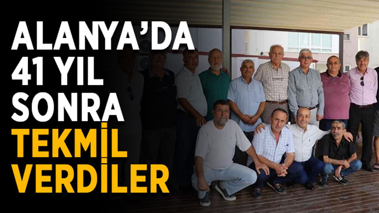 Alanya’da 41 yıl sonra tekmil verdiler