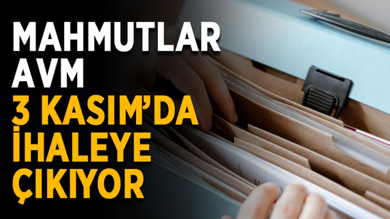 Mahmutlar AVM 3 Kasım’da ihaleye çıkıyor