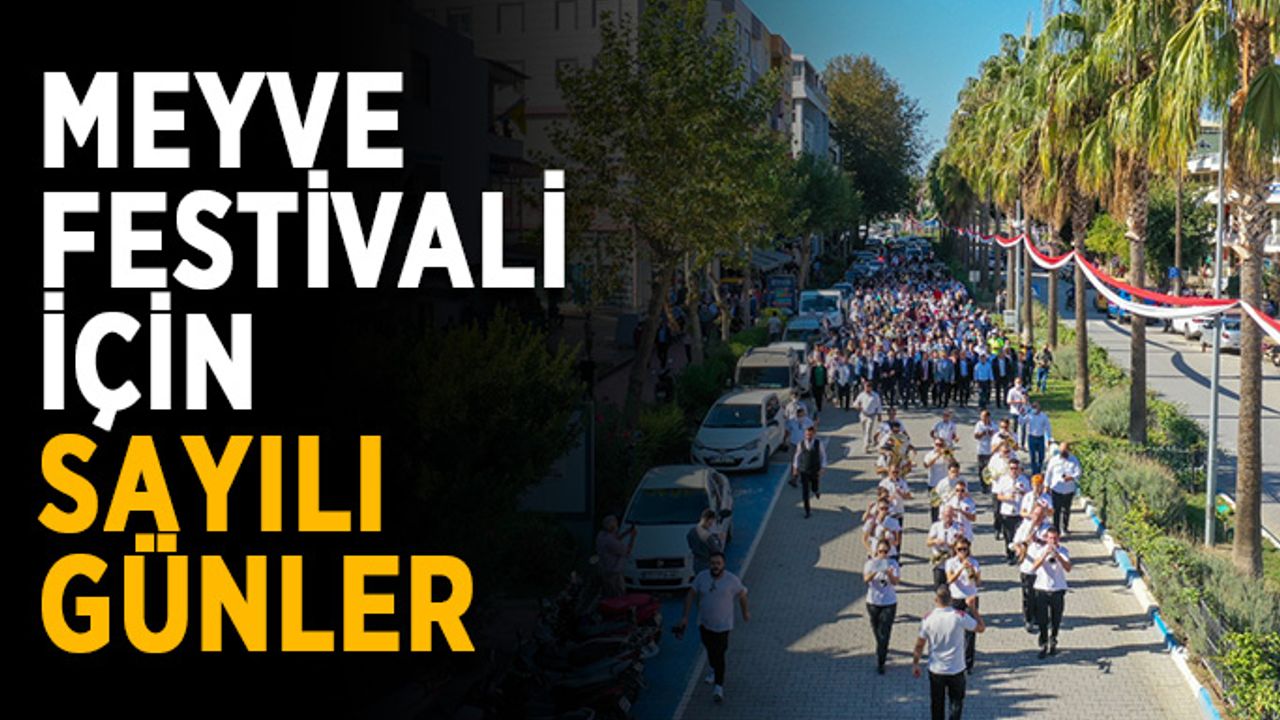 Tropikal meyve festivali için sayılı günler