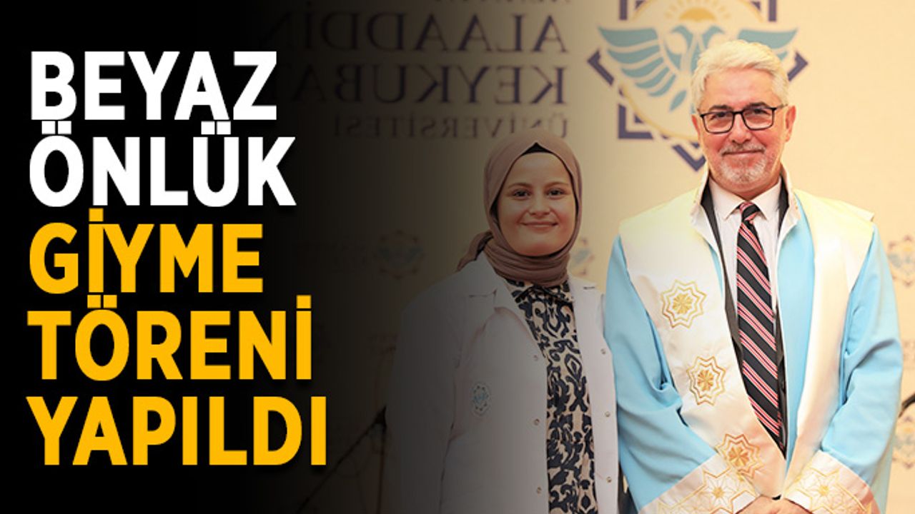 Beyaz önlük giyme töreni yapıldı