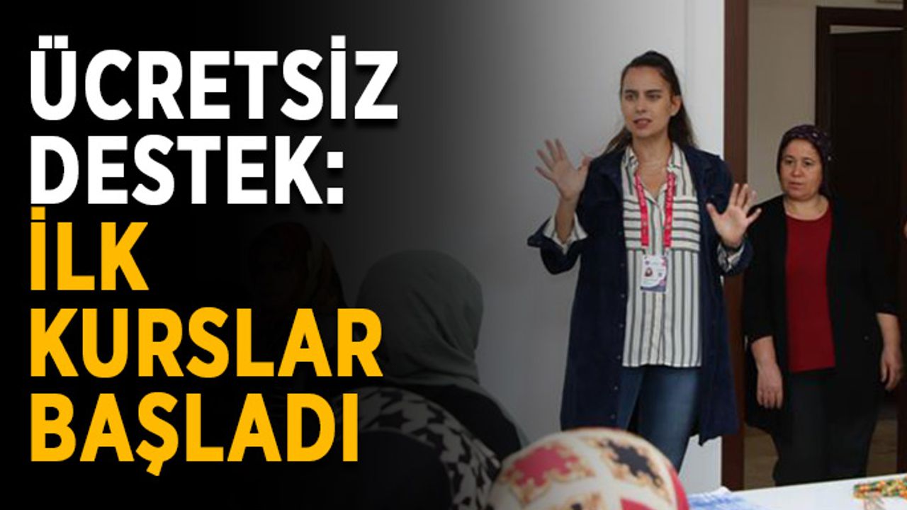 Güllerpınarı Kurs Merkezi’nde ilk kurslar başladı