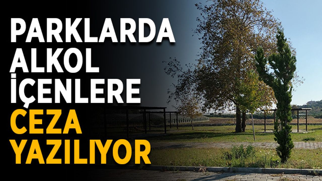Parklarda alkol içenlere ceza yazılıyor