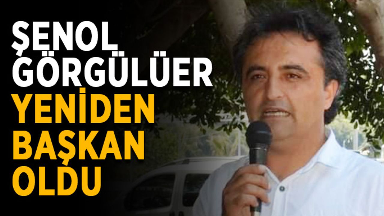 Şenol Görgülüer yeniden başkan oldu 