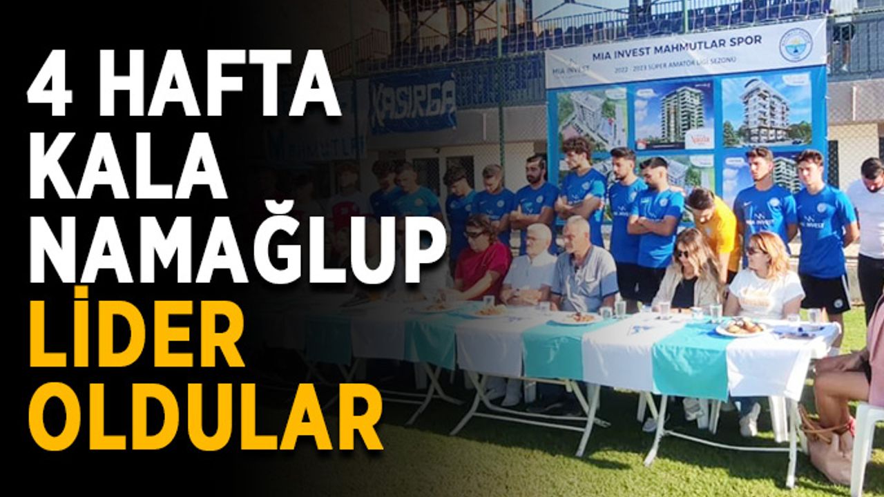 4 hafta kala namağlup lider oldular