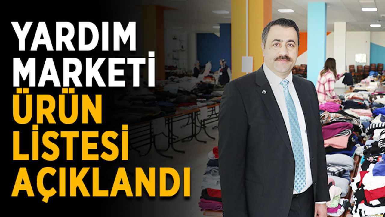 Alanya’da yardım marketi ürün listesi yayımlandı