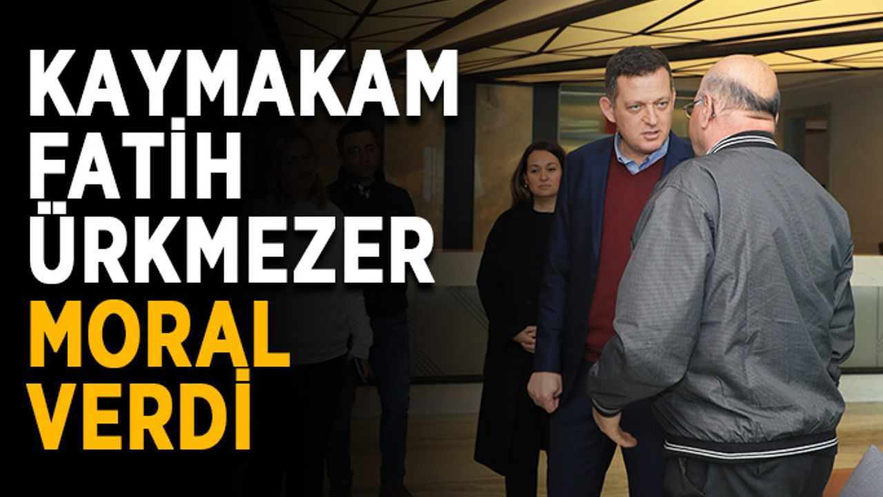 Kaymakam Ürkmezer, mağdurlara moral verdi