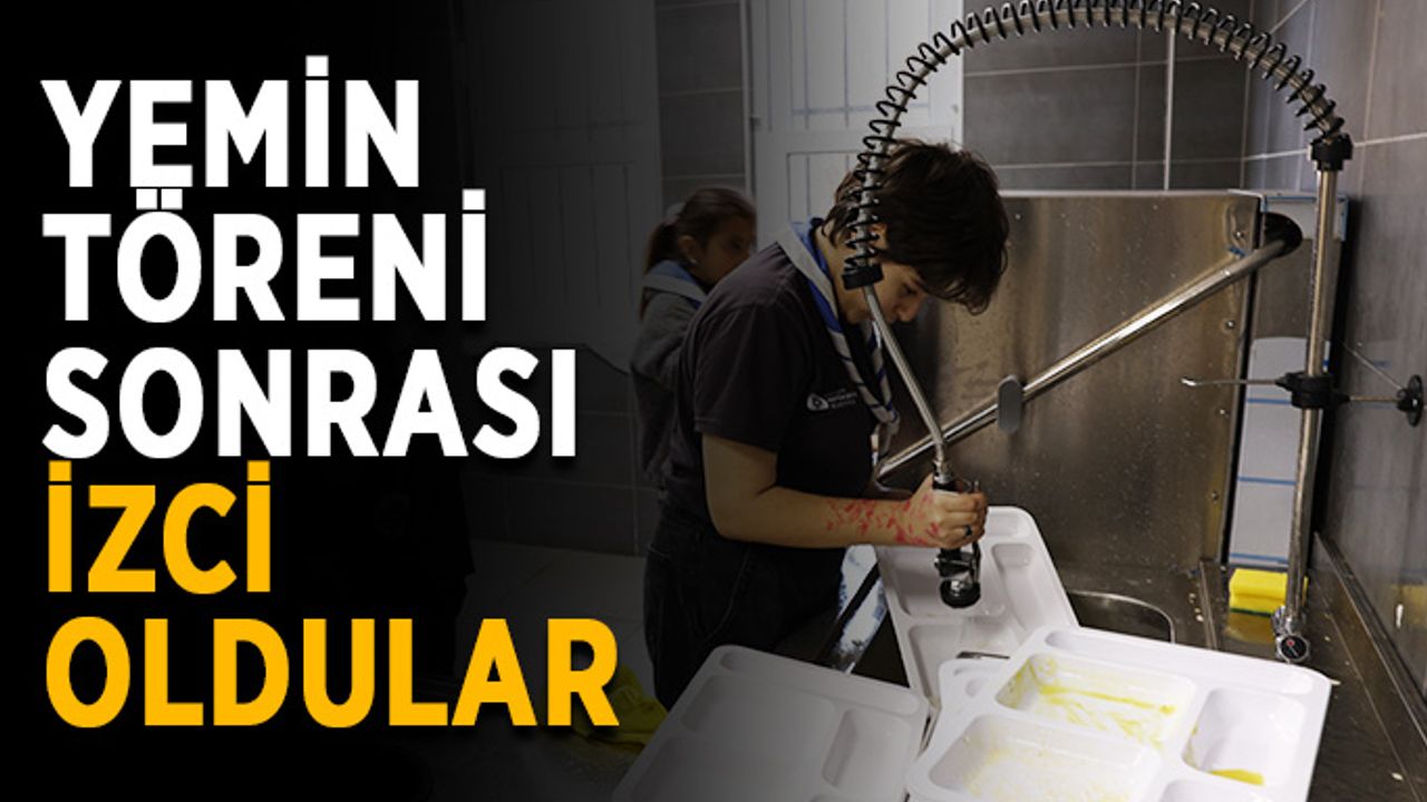 Yemin töreni sonrası izci oldular