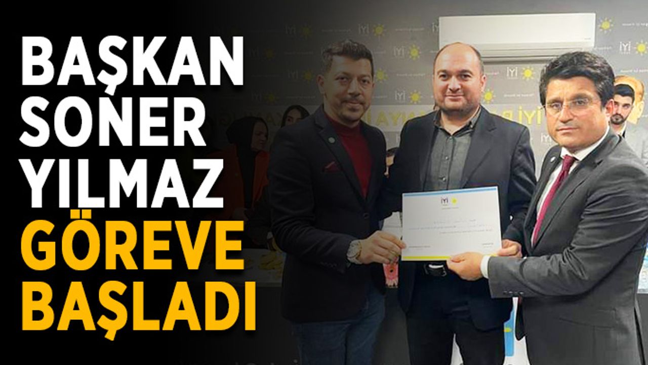 Başkan Soner Yılmaz göreve başladı