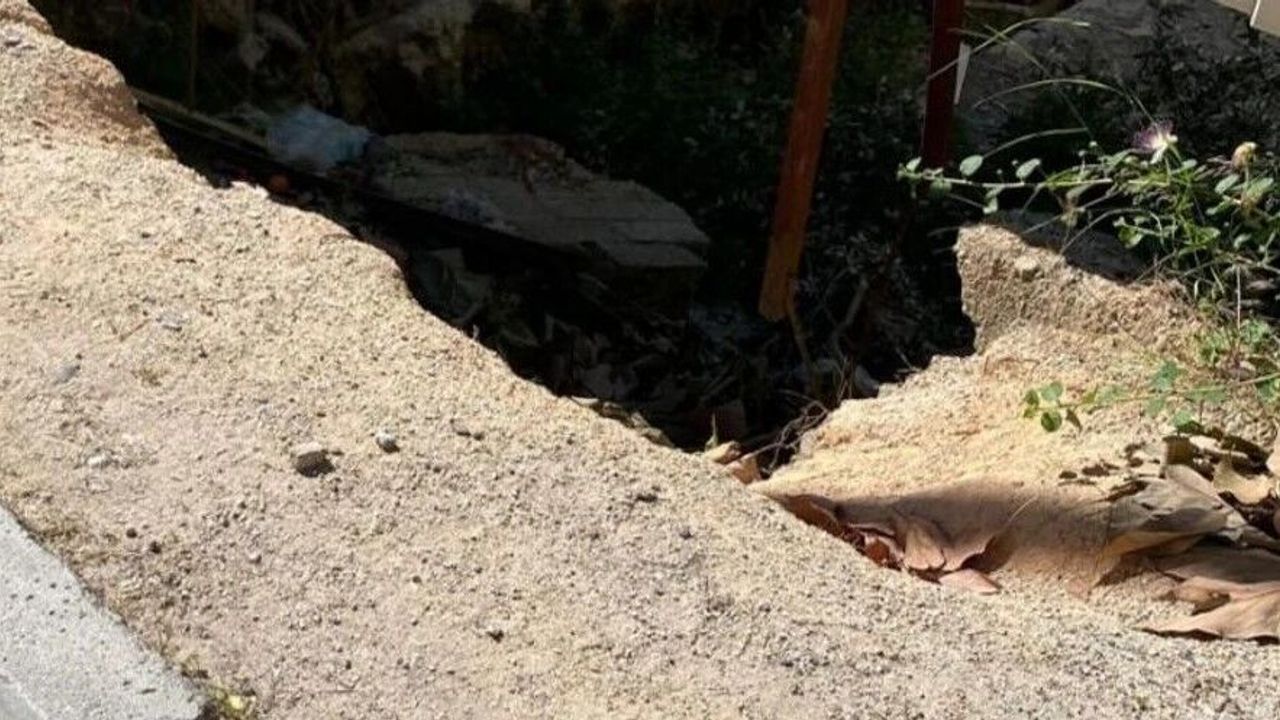 Güllerpınarı’nda tehlikeli tuzak: İnşaat önündeki çukur kork