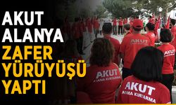 AKUT Alanya Zafer yürüyüşü yaptı