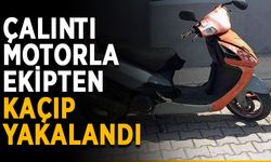 Çalıntı motorla kontrolden kaçıp yakalandı