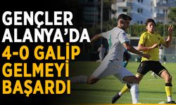 Gençler Alanya’da 4-0 galip gelmeyi başardı