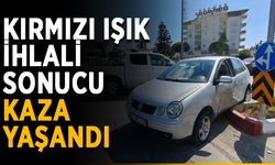 Kırmızı ışık ihlali sonucu kaza yaşandı