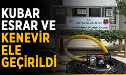 Kubar esrar ve kenevir ele geçirildi