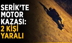 Serik’te motor kazası: 2 kişi yaralı
