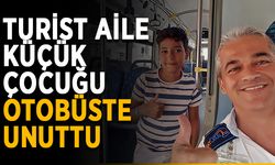 Turist aile küçük çocuğu otobüste unuttu