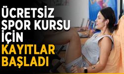 Ücretsiz spor kursu için kayıtlar başladı