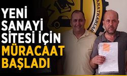 Yeni sanayi sitesi için müracaat başladı