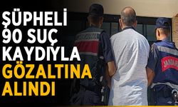 90 suç kaydı olan şüpheli gözaltına alındı