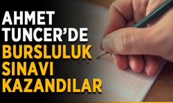 Ahmet Tuncer’de bursluluk sınavı kazandılar