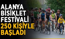 Alanya Bisiklet Festivali 250 kişiyle başladı