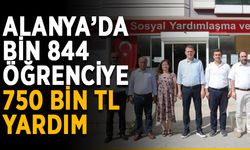 Alanya’da bin 844 öğrenciye 750 bin TL yardım