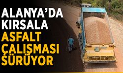Alanya’da kırsala asfalt çalışması sürüyor