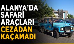 Alanya’da safari araçları cezadan kaçamadı