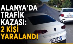 Alanya’da trafik kazası: 2 kişi yaralandı