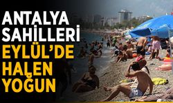 Antalya sahilleri Eylül’de halen yoğun