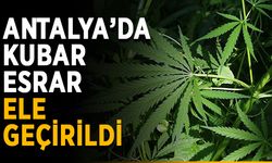 Antalya’da kubar esrar ele geçirildi