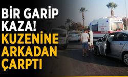Bir garip kaza! Kuzenine arkadan çarptı