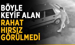 Böyle keyif alan rahat hırsız görülmedi