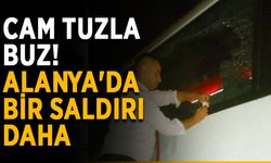 Cam tuzla buz! Alanya'da bir saldırı daha