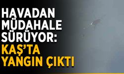 Havadan müdahale sürüyor: Kaş’ta yangın çıktı