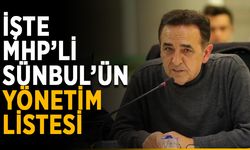 İşte MHP’li Sünbül’ün yönetim listesi