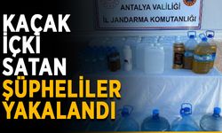 Kaçak içki satan şüpheliler yakalandı