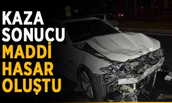 Kaza sonucu maddi hasar oluştu