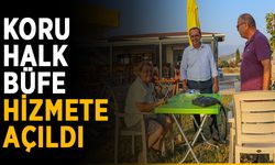 Koru halk büfe hizmete açıldı
