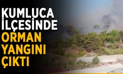 Kumluca ilçesinde orman yangını çıktı