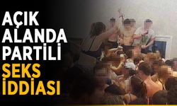 Lüks villada yaptılar: Açık alanda partili seks iddiası