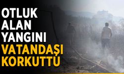 Otluk alan yangını vatandaşı korkuttu