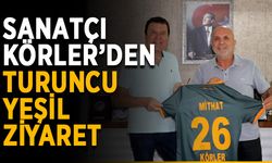 Sanatçı Mithat Körler’den turuncu yeşil ziyaret