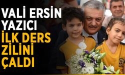 Vali Ersin Yazıcı, ilk ders zilini çaldı